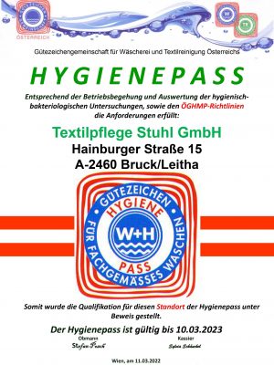 Hygienepass 2022