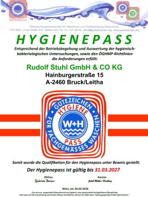 Hygienepass bis 31.03. 27